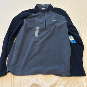 Brand new with tags men’s Columbia quarter zip in blue